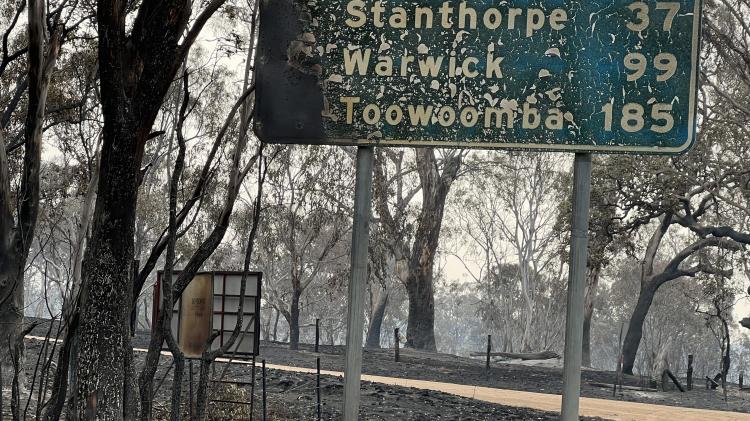 Road sign in Southern Downs