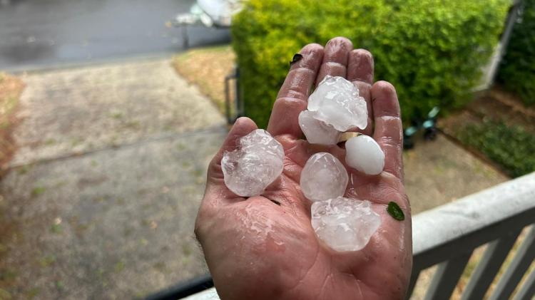 Hailstorm hits Brisbane