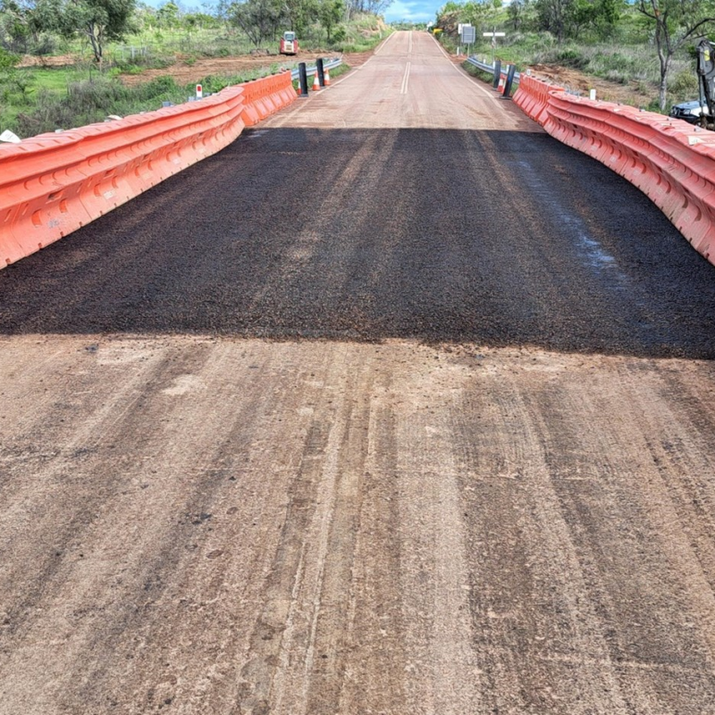 Routh Creek Bridge new bitumen