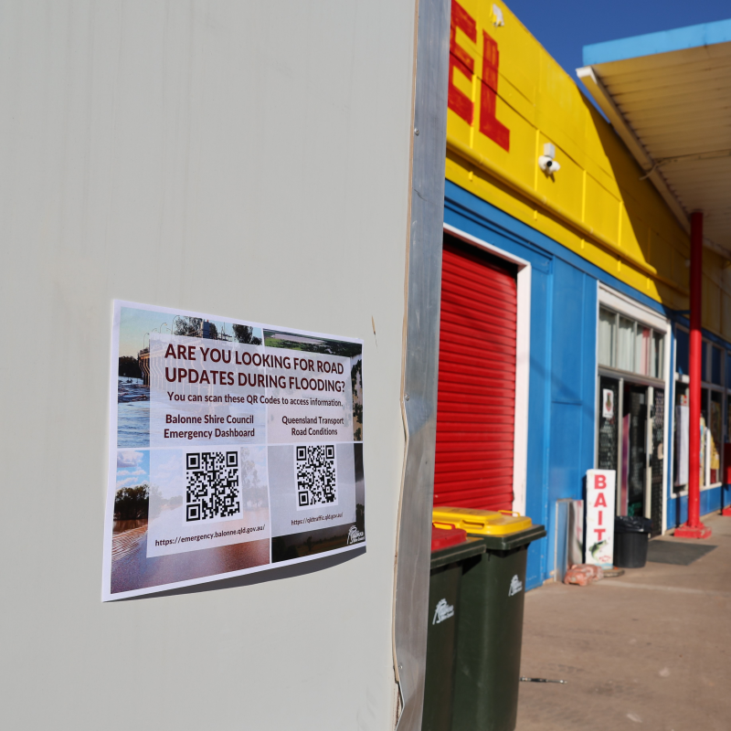 Balonne Shire Council's new posters to improve flood safety in the region.