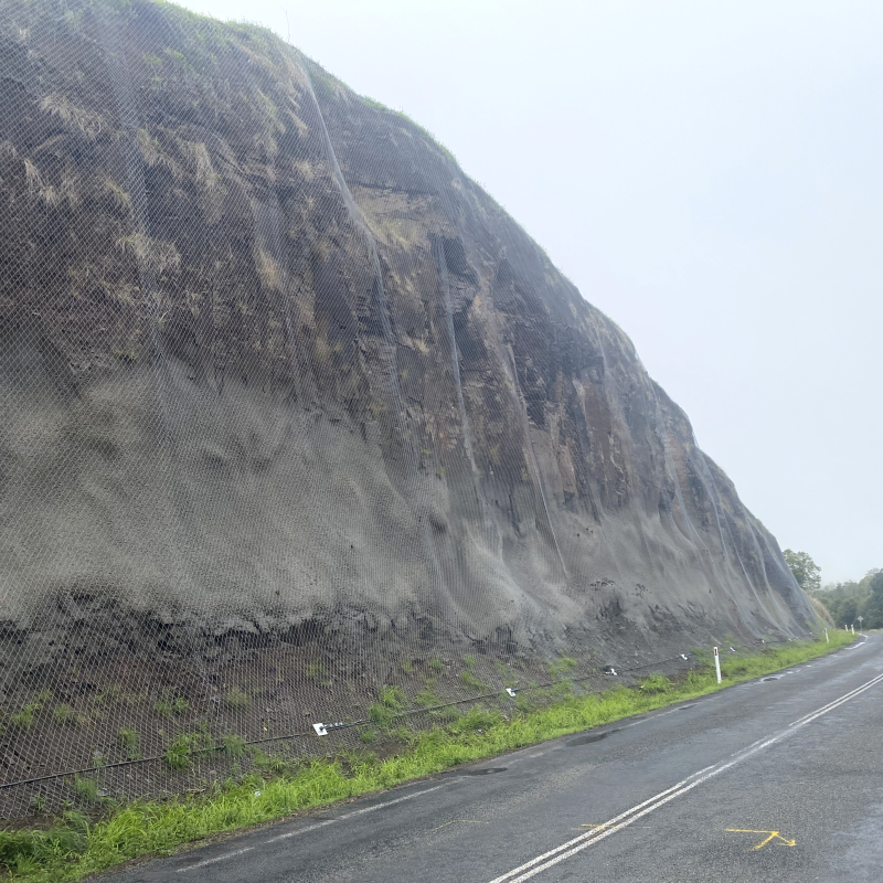Bunya Highway completed slope repairs