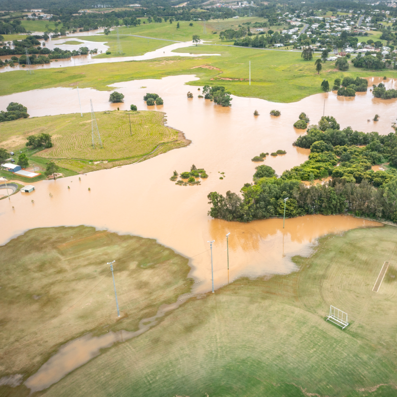 One Mile Sporting Complex flooded