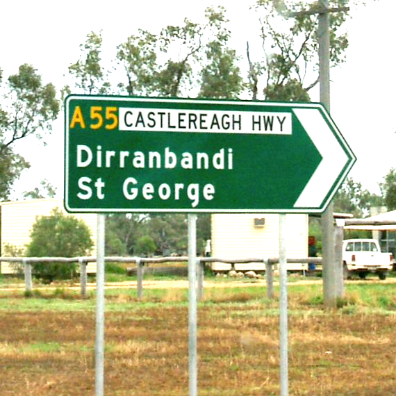 Highway sign